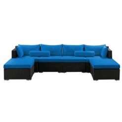 Housses Supplémentaires Pour Ensemble De Sofas Sarah De Patioflare, Bleu