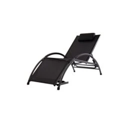 Chaise Longue Dockside De Vivere, Noir