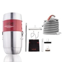 Système D'aspirateur Central Compact Avec Ensemble D'accessoires De Nadair