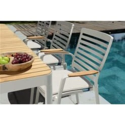 Ens. à Diner D'extérieur Portals De Scancom, Aluminium, Beige, 9 Pièces -Outsunnies Boutique 330768734 AlternateImage2 l