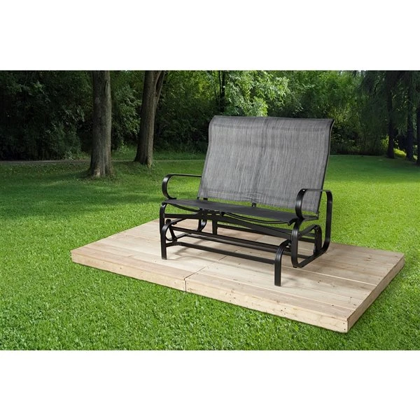 Banc Berçant Bahia De Sojag, Gris Foncé 4 Banc Berçant Bahia De Sojag, Gris Foncé – Image 2