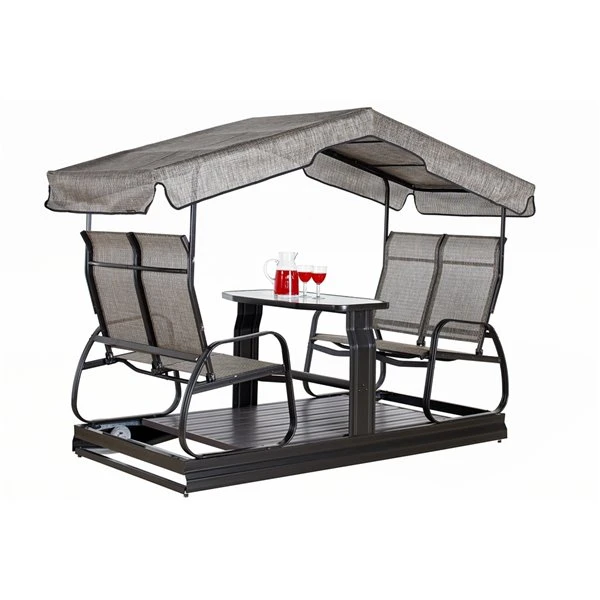 Balançoire à 4 Places Eco De Sojag, Brun Foncé 3 Balançoire à 4 Places Eco De Sojag, Brun Foncé