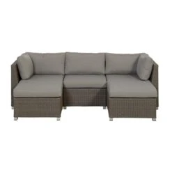 Mobilier De Conversation Pour L'extérieur Chambers Bay De Think Patio, Brun/gris, 5 Pièces