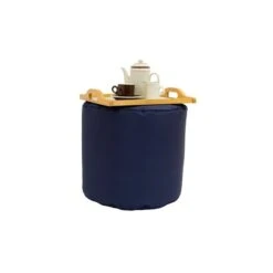 Pouf Rond De Bozanto Inc., 16 Po X 17 Po, Noir -Outsunnies Boutique 330772757 AlternateImage3 l