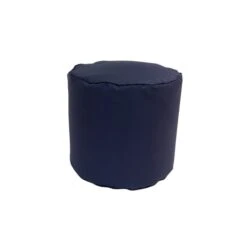 Pouf Rond De Bozanto Inc., 16 Po X 17 Po, Noir