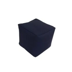 Pouf Carré De Bozanto Inc., 18 Po X 18 Po, Marine