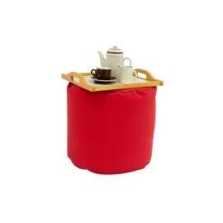 Pouf Rond De Bozanto Inc., 16 Po X 17 Po, Rouge -Outsunnies Boutique 330772781 AlternateImage3 l