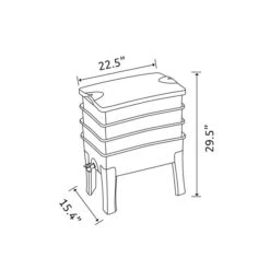 Ensemble De Démarrages Worm Compost Worm Farm De Tumbleweed, 77 L 9 Ensemble De Démarrages Worm Compost Worm Farm De Tumbleweed, 77 L -Outsunnies Boutique 330773311 AlternateImage2 l