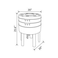 Can-O-Worms Ens. De Démarrage De Ferme De Vers De Compost De Tumbleweed, 57 L -Outsunnies Boutique 330773317 AlternateImage3 l