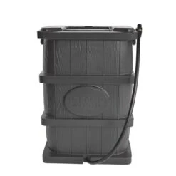 Citerne Pluviale Gris En Plastique Par FCMP Outdoor, Robinets Inclus, 45 gal.