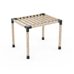 Pergola Noire En Métal De 96 Po L. X 96 Po L. X 96 Po H. Par Toja Grid