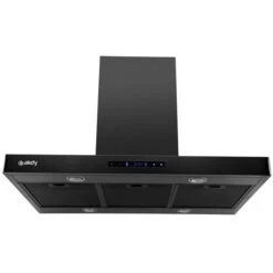 Hotte Convertible Pour îlot En Acier Inoxydable Noir 36 Po Par AKDY