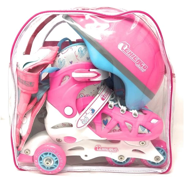 Chicago Skates - Ensemble De Patins à Roulettes Roses Ajustables, Taille 1-4 5 Chicago Skates - Ensemble De Patins à Roulettes Roses Ajustables, Taille 1-4 – Image 3