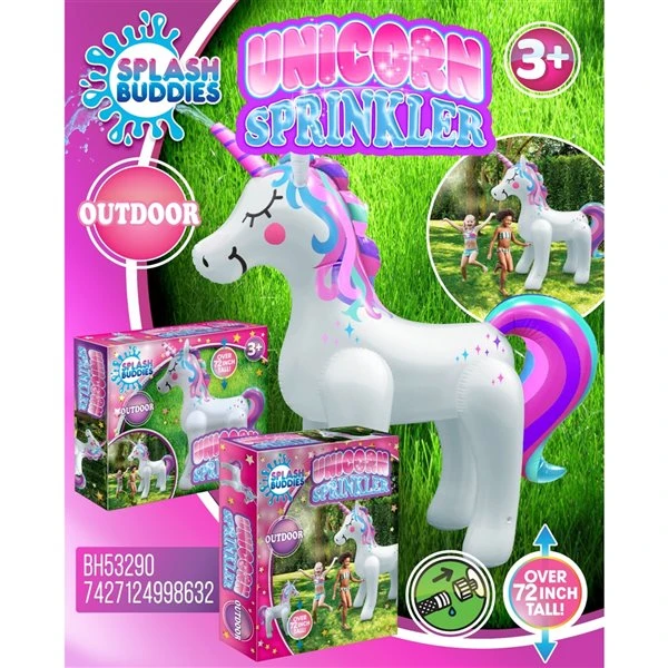 Arroseur Gonflable Géant En Licorne, 15pi², De Splash Buddies 5 Arroseur Gonflable Géant En Licorne, 15pi², De Splash Buddies – Image 3