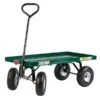 Chariot à Plate-forme En Plastique Vert Par Millside Avec Poignée En Acier Et 4 Roues Increvables, 20 Po X 38 Po 2 Chariot à Plate-forme En Plastique Vert Par Millside Avec Poignée En Acier Et 4 Roues Increvables, 20 Po X 38 Po -Outsunnies Boutique 330799103 MainImage 001 l