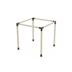 Ensemble De Supports à Pergola Auto-portée En Métal Noir Pour Poteau De Bois 4 X 4 Par Toja Grid