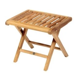 Tabouret En Bois De Teck Naturel Par ARB Teck & Specialties
