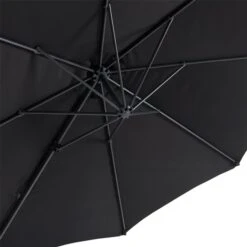CorLiving Parasol De Patio Inclinable Et Déporté De 9,5 Pi Avec Mât En Aluminium, Noir -Outsunnies Boutique 330814847 AlternateImage5 l