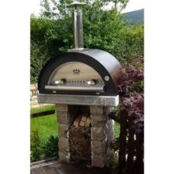 Four à Pizza Au Bois En Acier Inoxydable Et Brique Réfractaire Family De Clementi, 24 Po X 31 Po, Cuivre -Outsunnies Boutique 330842936 AlternateImage2 l