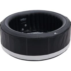 Spa De Mspa Gonflable Rond Noir à 138 Jets Pour 6 Personnes