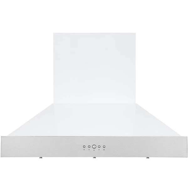 Hotte De Cuisinière Murale Pro De 36 Po à Conduit Blanc Et En Acier Inoxydable Par Ancona 4 Hotte De Cuisinière Murale Pro De 36 Po à Conduit Blanc Et En Acier Inoxydable Par Ancona – Image 2