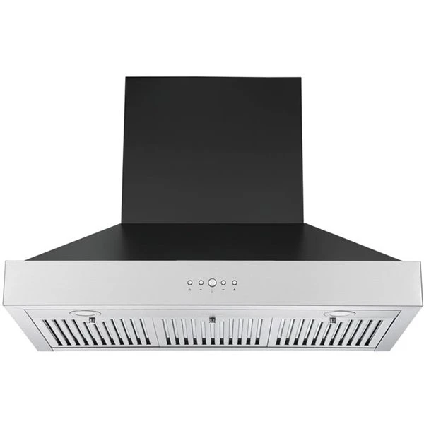 Hotte De Cuisinière Murale Pro De 36 Po à Conduit Noir Et En Acier Inoxydable Par Ancona 5 Hotte De Cuisinière Murale Pro De 36 Po à Conduit Noir Et En Acier Inoxydable Par Ancona – Image 3