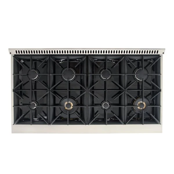 Cuisinière Autoportante Au Gaz Avec 8 brûleurs De KUCHT Et Four à Convection Double, 48 po, Noir 6 Cuisinière Autoportante Au Gaz Avec 8 brûleurs De KUCHT Et Four à Convection Double, 48 po, Noir – Image 4