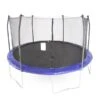 Trampoline Bleue Et Ronde De 15 Pi Pour Arrière-cour Par Skywalker Trampolines, Enceinte Incluse