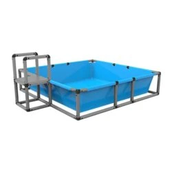 Toile De Piscine En PVC Bleu Par Funphix