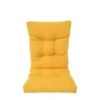Coussin Bozanto Inc. Pour Chaise De Patio à Dossier Haut, Jaune
