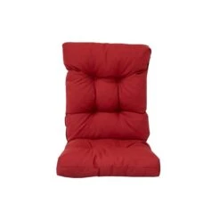 Coussin Rouge Pour Chaise De Patio à Haut Dossier Par Bozanto Inc.
