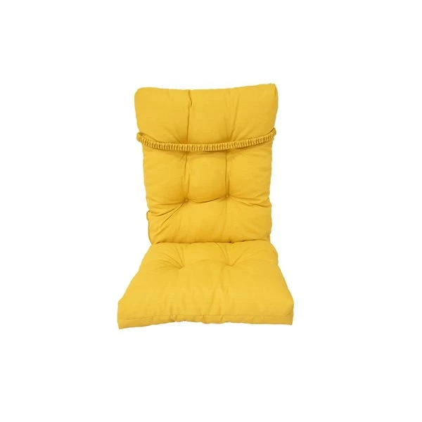 Coussin Jaune Bozanto Inc. Pour Chaise De Patio à Dossier Haut 4 Coussin Jaune Bozanto Inc. Pour Chaise De Patio à Dossier Haut – Image 2