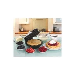 Gaufrier Noir Standard à Gaufres En Forme De Cœur Euro Cuisine -Outsunnies Boutique 330879714 AlternateImage3 l