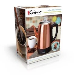 Percolateur 12 Tasses Au Fini Cuivré Euro Cuisine Pour Usage Commercial Et Résidentiel -Outsunnies Boutique 330879724 AlternateImage5 l