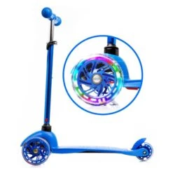 Trottinette Pour Enfants De Rugged Racers Bleue à 3 Roues Avec Lumières à DEL -Outsunnies Boutique 330885149 AlternateImage2 l