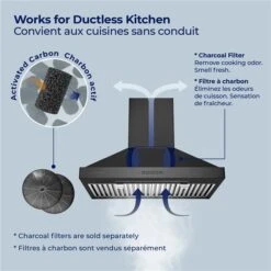 Hotte De Cuisine Murale Hauslane Convertible En Acier Inoxydable Noir De 30 Po 10 Hotte De Cuisine Murale Hauslane Convertible En Acier Inoxydable Noir De 30 Po -Outsunnies Boutique 330895971 AlternateImage3 l