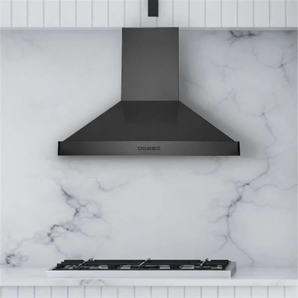 Hotte De Cuisine Murale Hauslane Convertible En Acier Inoxydable Noir De 30 Po 7 Hotte De Cuisine Murale Hauslane Convertible En Acier Inoxydable Noir De 30 Po – Image 5