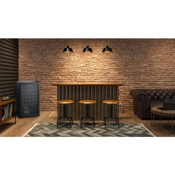 Refroidisseur à Vin Noir Autoportant De Galanz, 33 Bouteilles 4 Refroidisseur à Vin Noir Autoportant De Galanz, 33 Bouteilles – Image 2