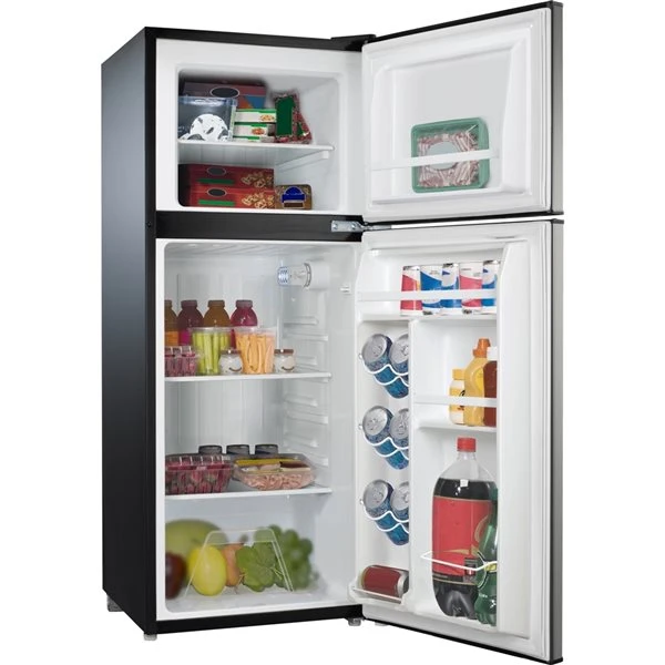 Réfrigérateur De 4,6 Pi³ Avec Congélateur Par Galanz, Acier Inoxydable 4 Réfrigérateur De 4,6 Pi³ Avec Congélateur Par Galanz, Acier Inoxydable – Image 2