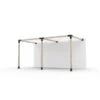 Ensemble Pour Pergola Double Adossée Par Toja Grid De 8 Pi X 16 Pi Pour Bois 4 X 4, Auvent Blanc Inclus -Outsunnies Boutique 330905424 MainImage 001 l