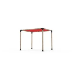 Ensemble Pour Pergola Autoportante Par Toja Grid De 8 Pi X 10 Pi Pour Bois 4 X 4, Auvent Rouge Inclus