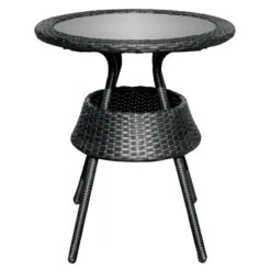 Ensemble De Bistro Pour L'extérieur Par Henryka Noir Avec Coussins En Polyester Rouge, 3 Pièces 8 Ensemble De Bistro Pour L'extérieur Par Henryka Noir Avec Coussins En Polyester Rouge, 3 Pièces -Outsunnies Boutique 330925800 AlternateImage2 l