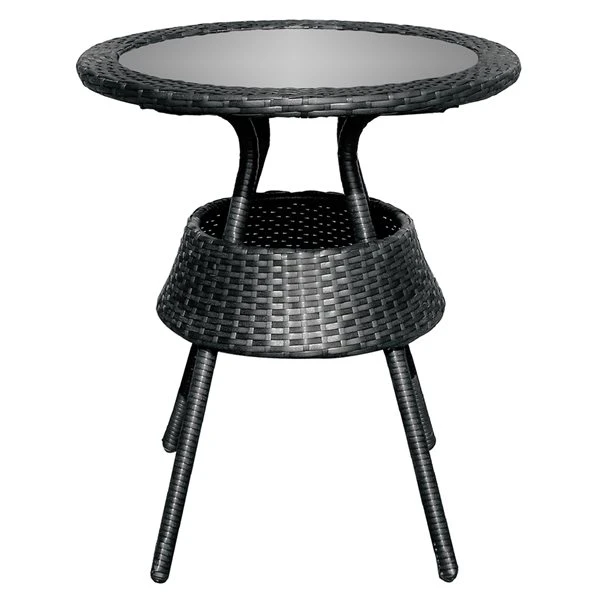 Ensemble De Bistro Pour L'extérieur Par Henryka Noir Avec Coussins En Polyester Rouge, 3 Pièces 5 Ensemble De Bistro Pour L'extérieur Par Henryka Noir Avec Coussins En Polyester Rouge, 3 Pièces – Image 3