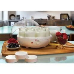 Yogourtière YM80 D'Euro Cuisine Avec Pots De Verre, Blanc, Lot De 8 8 Yogourtière YM80 D'Euro Cuisine Avec Pots De Verre, Blanc, Lot De 8 -Outsunnies Boutique 330925810 AlternateImage3 l