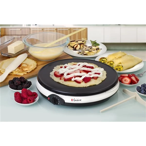 Crêpière CM20 D'Euro Cuisine, Noir 5 Crêpière CM20 D'Euro Cuisine, Noir – Image 3