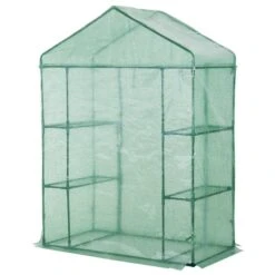 Serre Portable Outsunny De 4,7 Pi L. X 2,4 Pi L. X 6,4 Pi H. Avec 4 Tablettes 11 Serre Portable Outsunny De 4,7 Pi L. X 2,4 Pi L. X 6,4 Pi H. Avec 4 Tablettes -Outsunnies Boutique 330928766 AlternateImage4 l