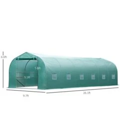 Serre-tunnel Verte Outsunny De 26,3 Pi L. X 9,8 Pi L. X 7 Pi H. -Outsunnies Boutique 330928783 AlternateImage2 l