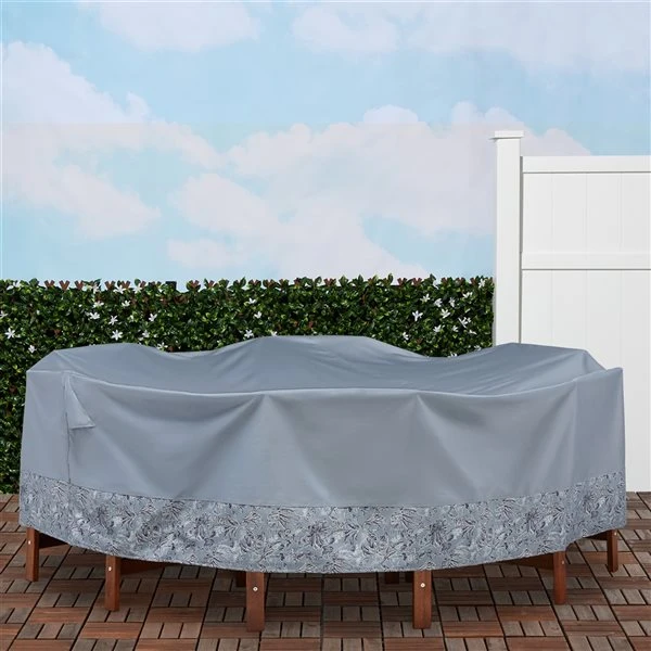 Housse Pour Meuble De Patio Vera Bradley Par Classic Accessories Ronde En Polyester Gris 4 Housse Pour Meuble De Patio Vera Bradley Par Classic Accessories Ronde En Polyester Gris – Image 2