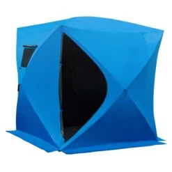 Tente De Pêche Sur Glace Portable Outsunny En Oxford Pour 4 Personnes