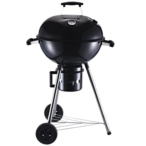Barbecue Australien Au Charbon Autoportant Noir Outsunny De 18 1/2 Po Avec Roulettes 6 Barbecue Australien Au Charbon Autoportant Noir Outsunny De 18 1/2 Po Avec Roulettes – Image 4